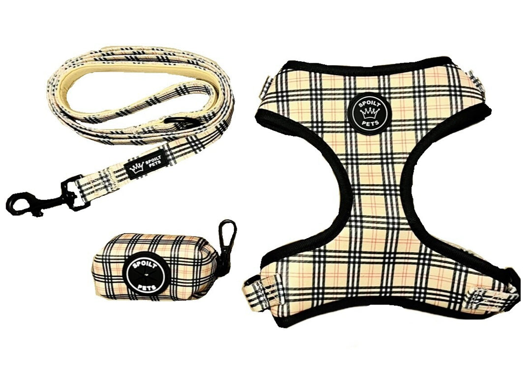 Beige Plaid Look | Bundle Set (XS - S)